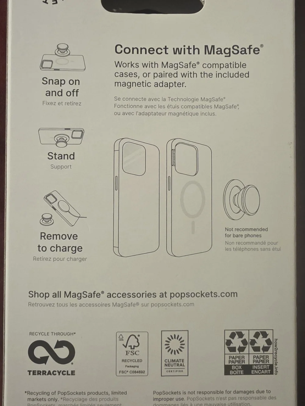 PopSocket MagSafe-Compatible Phone Grip & Stand - Pink, Yellow, Blue, Green
